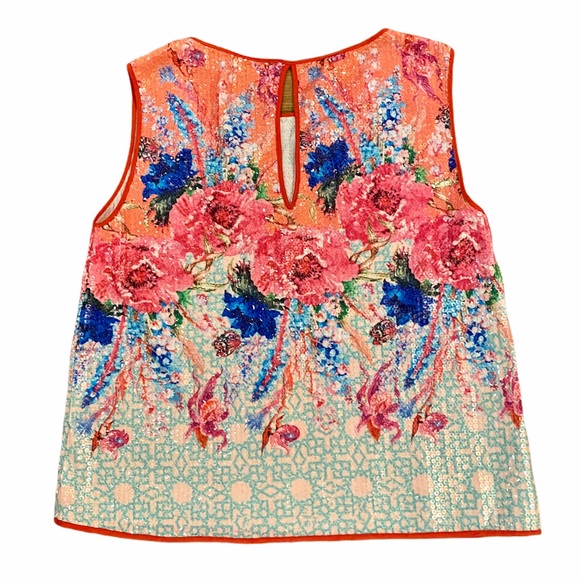 DREAM DAILY (Nordstrom) Sequin Floral Top NWT! - Picture 4 of 9